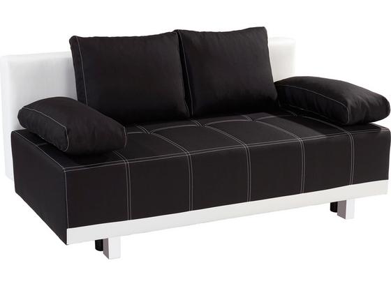 Kanapéágy Laser 2 - Fehér/Fekete, modern, Fa/Textil (193/90/88cm) Kanapéágy Laser 2 - Fehér/Fekete, modern, Fa/Textil (193/90/88cm)