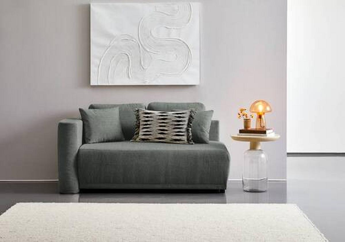 Chaiselongue Nello - Anthrazit/Schwarz, KONVENTIONELL, Textil (93/73/171cm) - MID.YOU