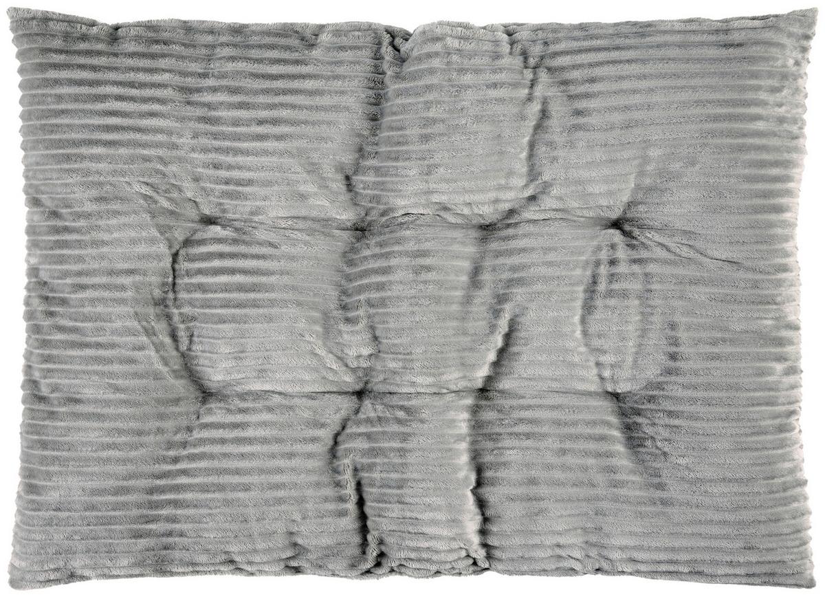 Bodenkissen Sina - Silberfarben, MODERN, Textil (70/100cm) - Luca Bessoni