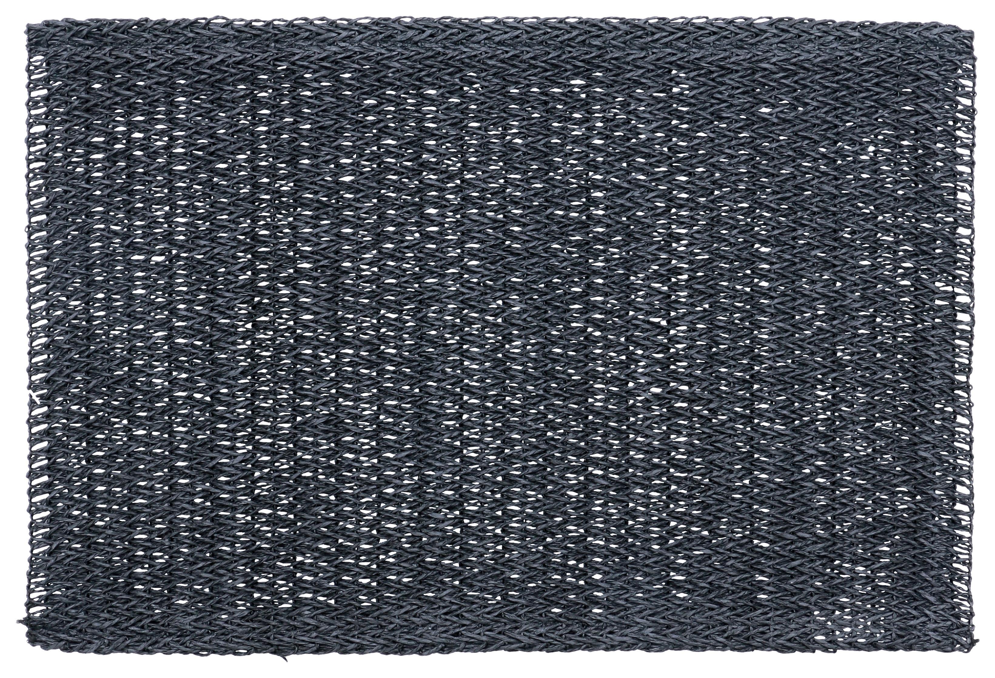 Tischset Meike - Schwarz, MODERN, Papier/Textil (30/45cm) - Luca Bessoni