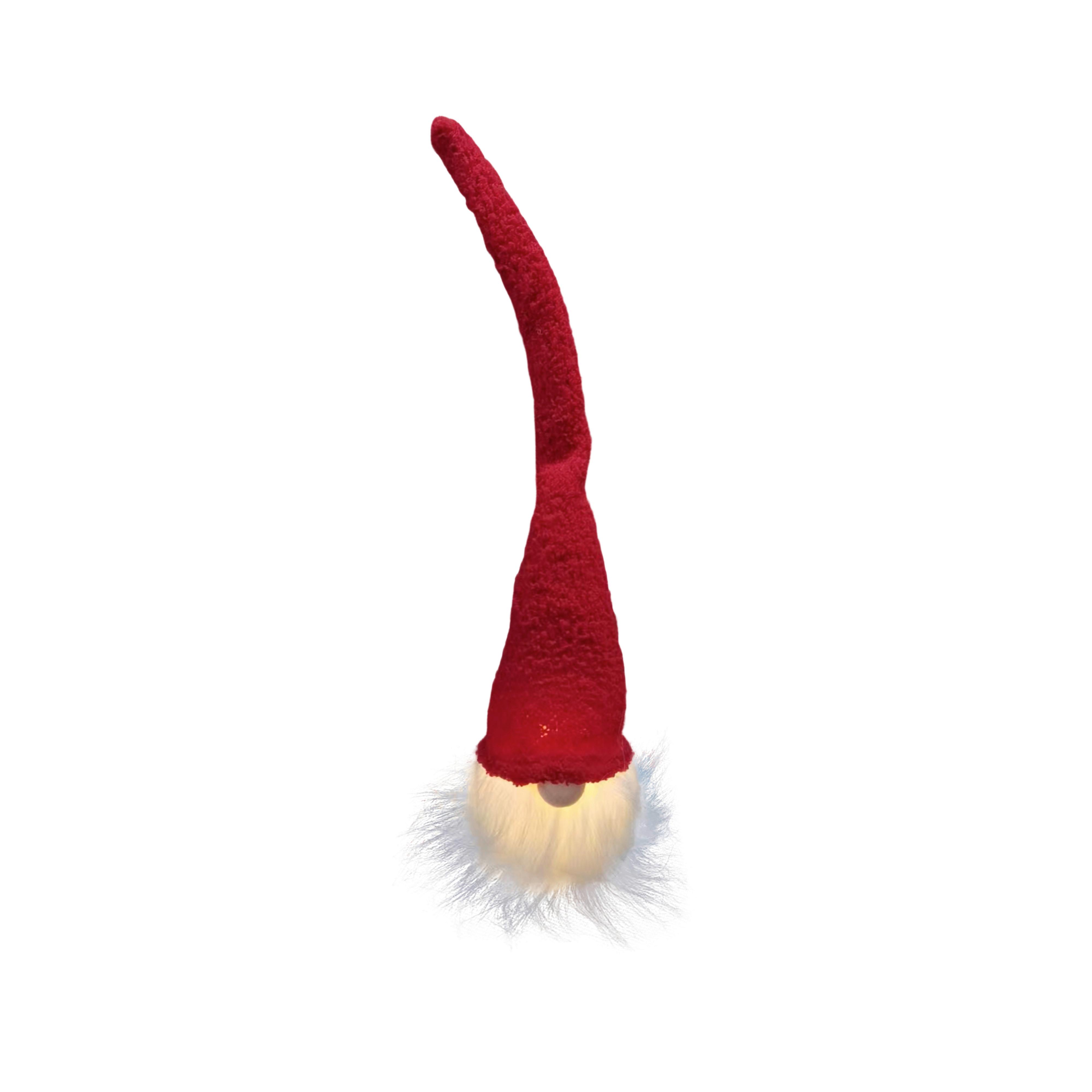 Skřítek MALI - bílá/červená, Konvenční, textil/plast (8/34/6cm) - Mömax