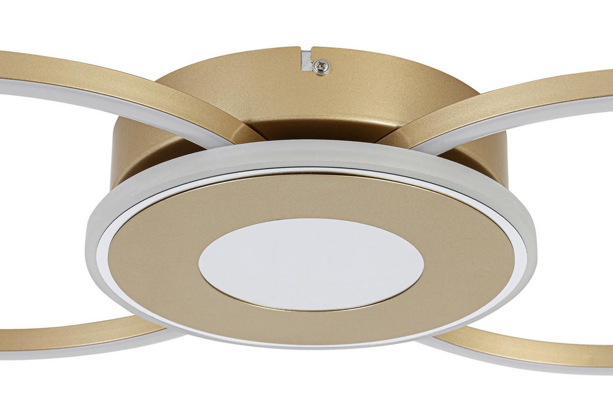 STROPNÍ LED SVÍTIDLO ALEXANDER - cappuccino/barvy chromu, Moderní, kov/plast (57,5/28,5/6cm) - Mömax