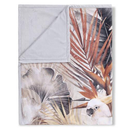 Plaid Pippa Braun Pink Beige 130x160 Cm - Pink/Beige, Trend, Textil (130/160cm)