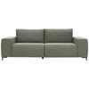 Big Sofa Looks Vi B: 242 Cm Graubraun - Graubraun/Schwarz, Design, Textil (242/88/88cm) - LOOKS by W.Joop
