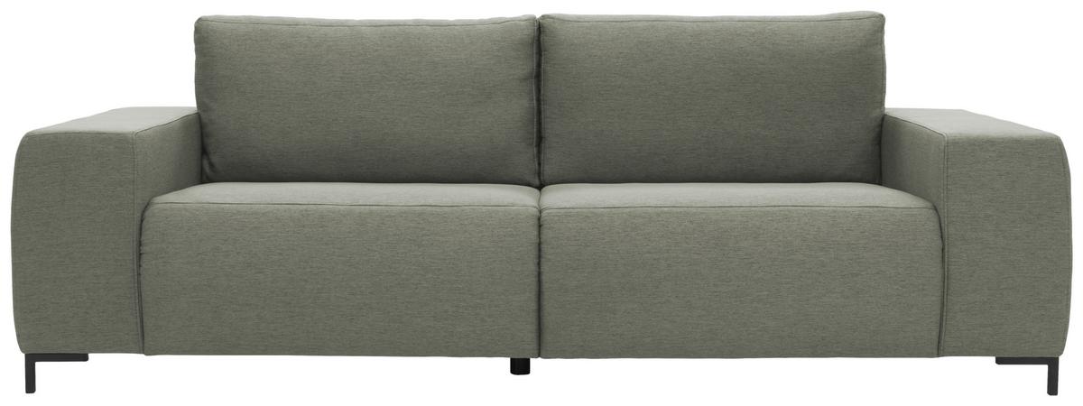 Big Sofa Looks Vi B: 242 Cm Graubraun - Graubraun/Schwarz, Design, Textil (242/88/88cm) - LOOKS by W.Joop