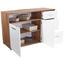 Komoda Roma1, 3 Laden, 2 Tüen - farby dubu/biela, Moderný, kompozitné drevo (138/80/45cm) Komoda Roma1, 3 Laden, 2 Tüen - farby dubu/biela, Moderný, kompozitné drevo (138/80/45cm)
