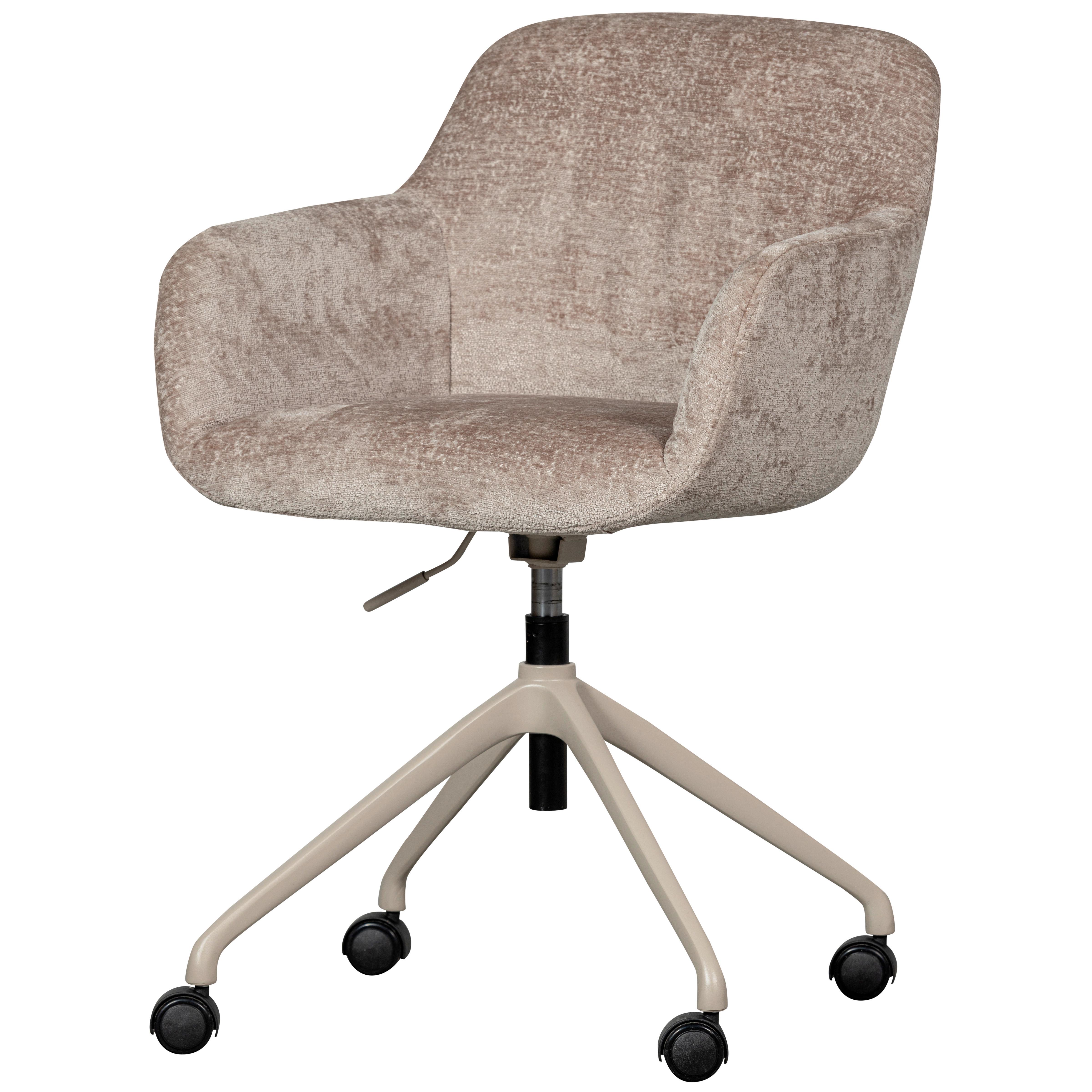 Drehstuhl Morros Taupe B: 57 Cm - Taupe, Design, Kunststoff/Textil (57/88/60cm) - Livetastic