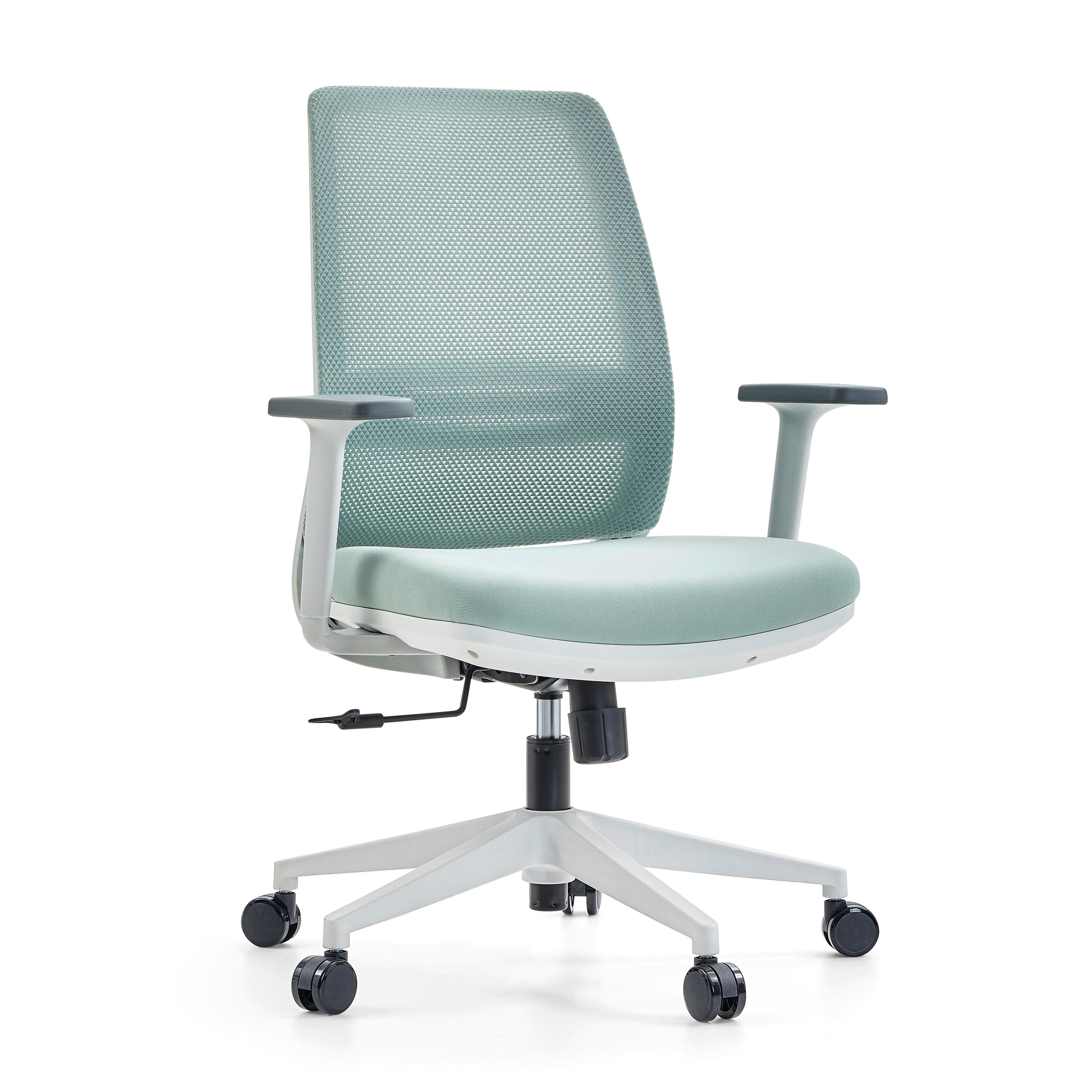 DREHSTUHL Profondo Eco Mintgrün B: 68cm - Weiß/Mintgrün, MODERN, Kunststoff/Textil (68/108/55cm) - MID.YOU