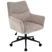 Főnöki Szék Linz 2 - fekete/szürke, Modern, textil/fém (64/98/68cm)