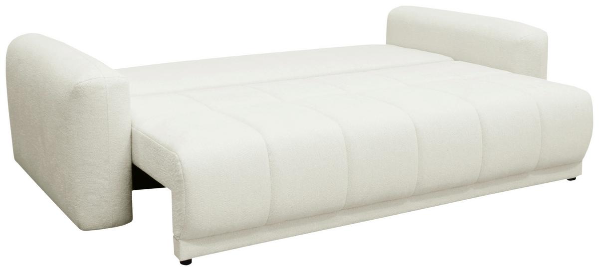 Schlafsofa Supra, Weiß B: 245 Cm - Schwarz/Weiß, Design, Holz/Textil (245/90/117cm) - MID.YOU