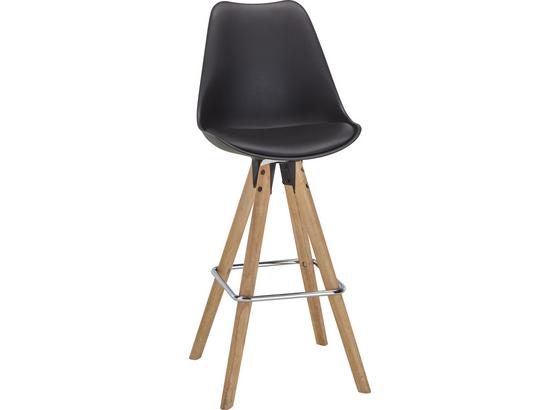Barová Stolička Durham - hnedá/čierna, Moderný, kov/drevo (48,5/111,5/55cm) Barová Stolička Durham - hnedá/čierna, Moderný, kov/drevo (48,5/111,5/55cm)