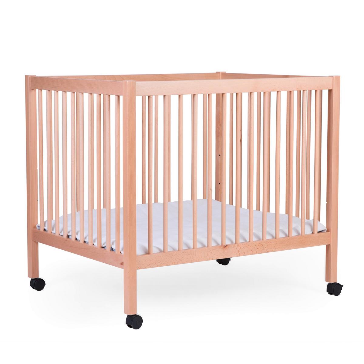 Laufgitter Höhenverstellbar Naturfarben, L: 98 Cm - Naturfarben, KONVENTIONELL, Holz/Kunststoff (98/78/82cm) - Childhome