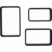 SADA NÁSTĚNNÝCH REGÁLŮ SVEN - černá, Moderní, kompozitní dřevo (30/40/35/45/25/20/11cm)