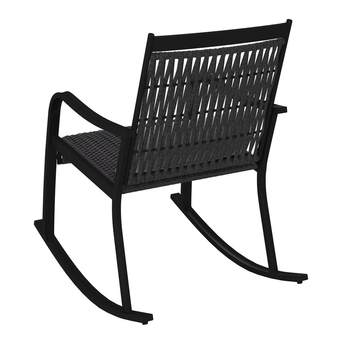 BALKÓNOVÁ ZOSTAVA MATHILDA - čierna/sivá, Modern, kov/textil - Bessagi Garden