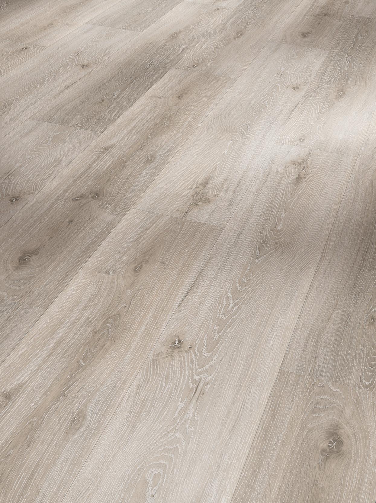 Designboden Eiche Royal Gekälkt Gebürstet - Eichefarben/Hellgrau, Basics, Holzwerkstoff/Kunststoff (120,7/21,6/0,96cm) - Parador
