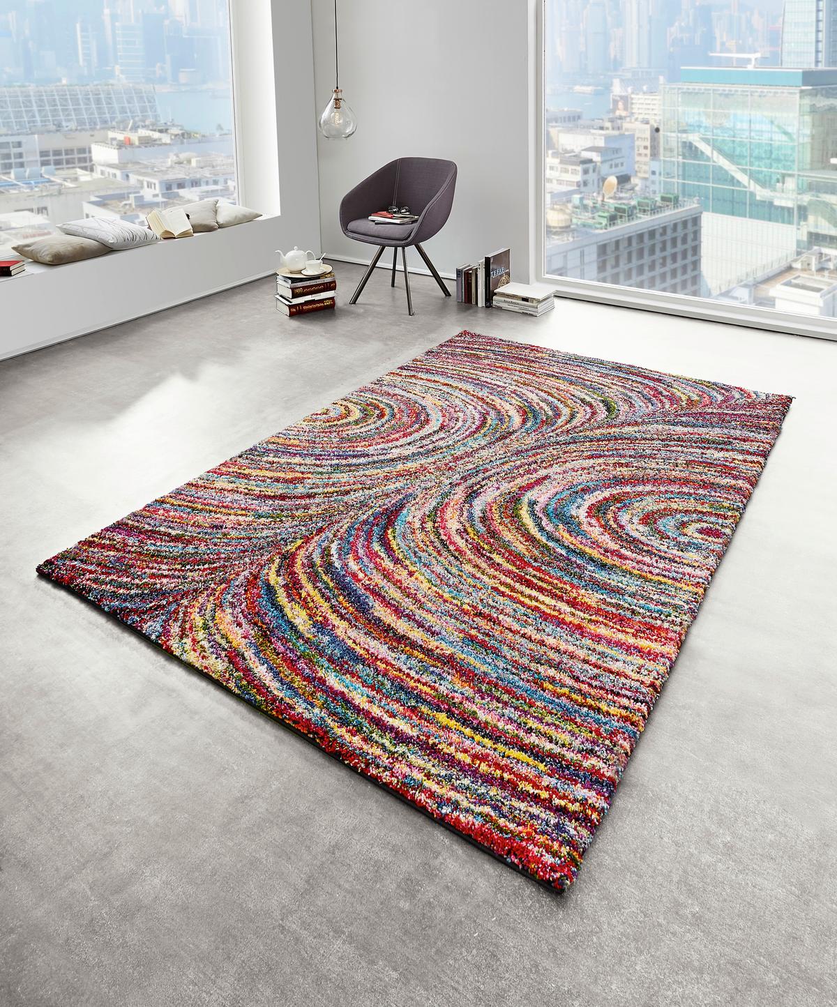 Webteppich Color Face Multicolor 160x230 cm - Multicolor, Trend, Textil (160/230cm) - Novel