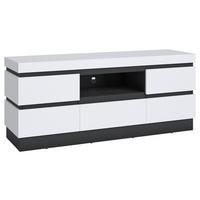 Tv-elem Campania - antracit/fehér, Trend, faalapú anyag (160,8/68/45cm)