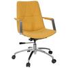 Drehstuhl Saranto Ii Gelb - Gelb/Alufarben, MODERN, Kunststoff/Textil (57/100/75cm) - MID.YOU