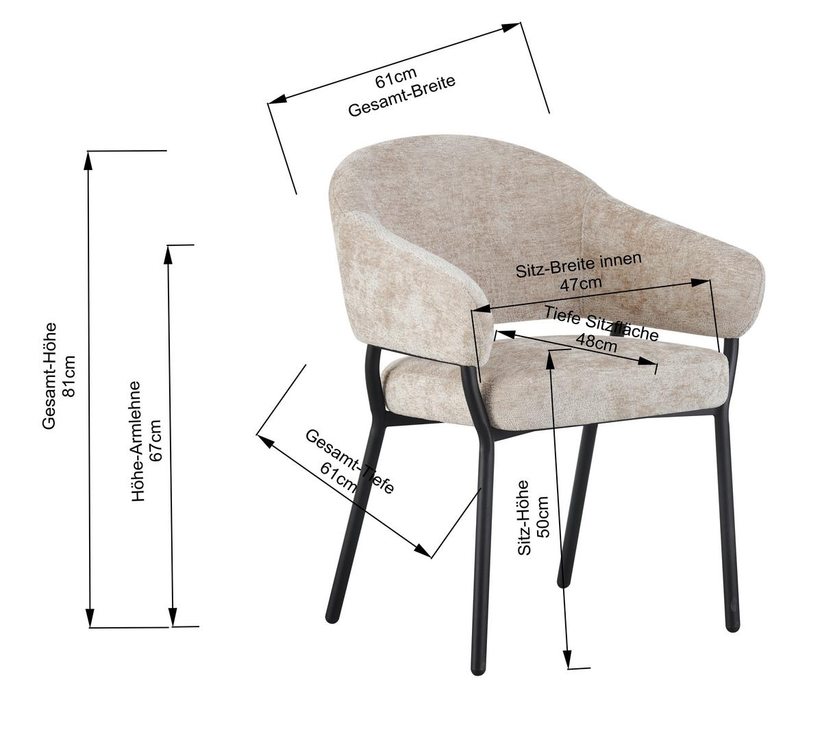 Armlehnstuhl Nova Mikrofaser Anthrazit, B: 60 cm - Anthrazit/Schwarz, KONVENTIONELL, Holz/Textil (60/80/62cm) - MID.YOU