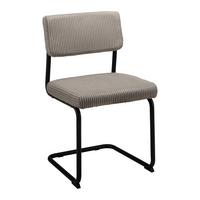 STOLIČKA S PRUŽNÝM PODNOŽÍM ALFREDO - čierna/svetlosivá, Modern, kov/drevo (47/86/56cm) - Bessagi Home