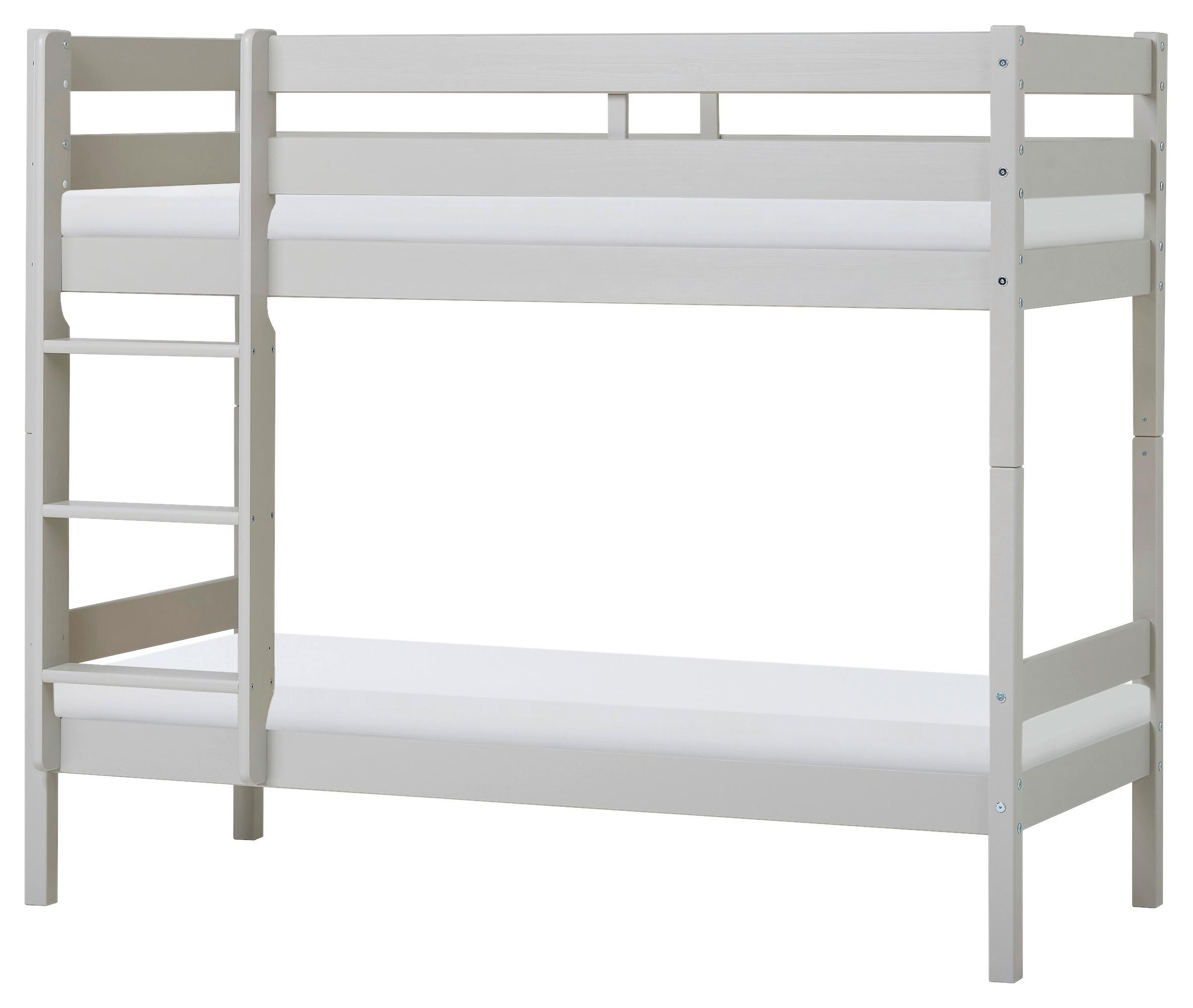 Etagenbett Eco Comfort Grau, Lf: 70x160 cm - Naturfarben/Grau, MODERN, Holz (70/160cm) - MID.YOU