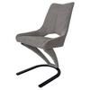 Schwingstuhl Sebastiano Grau Gepolstert - Schwarz/Grau, MODERN, Textil/Metall (51/92,5/61cm)