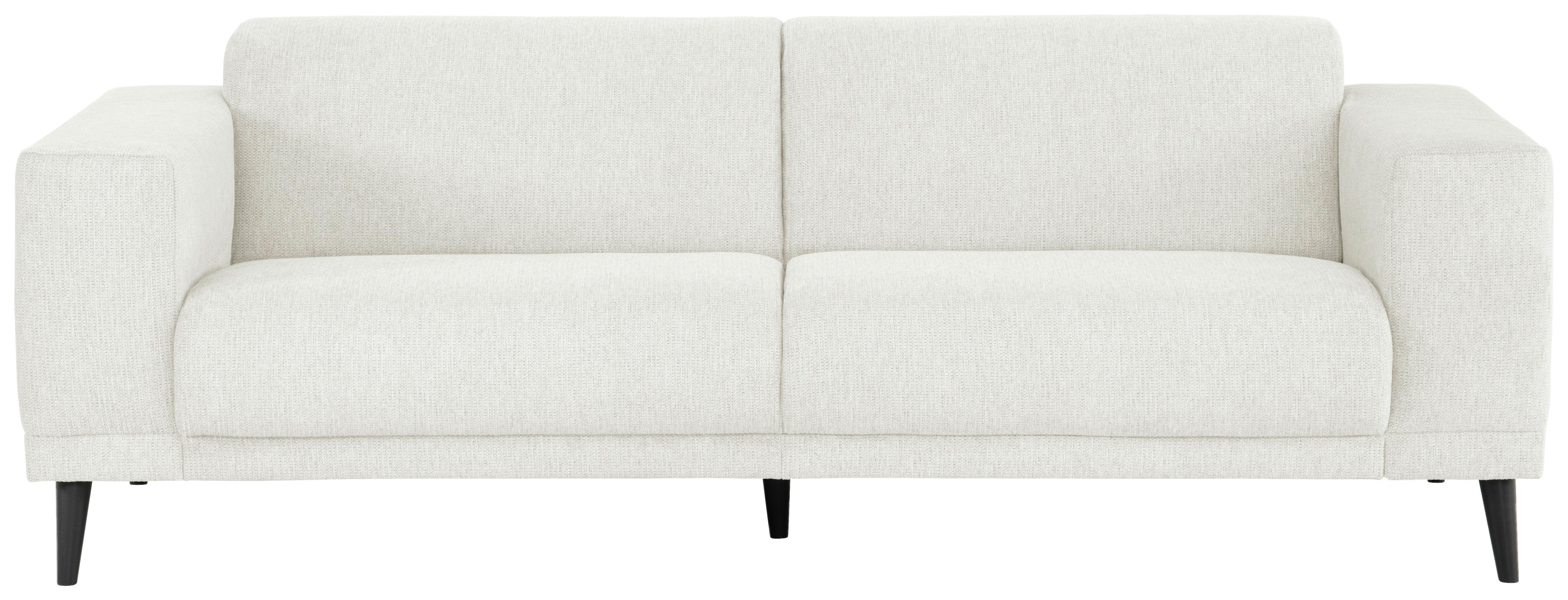 3-Sitzer-Sofa Oslo Weiß B: 218 cm - Schwarz/Weiß, Design, Textil (218/77/93cm) - MID.YOU