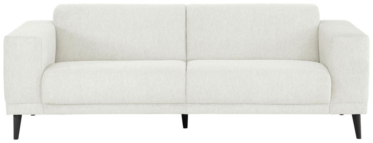 3-Sitzer-Sofa Oslo Weiß B: 218 cm - Schwarz/Weiß, Design, Textil (218/77/93cm) - MID.YOU