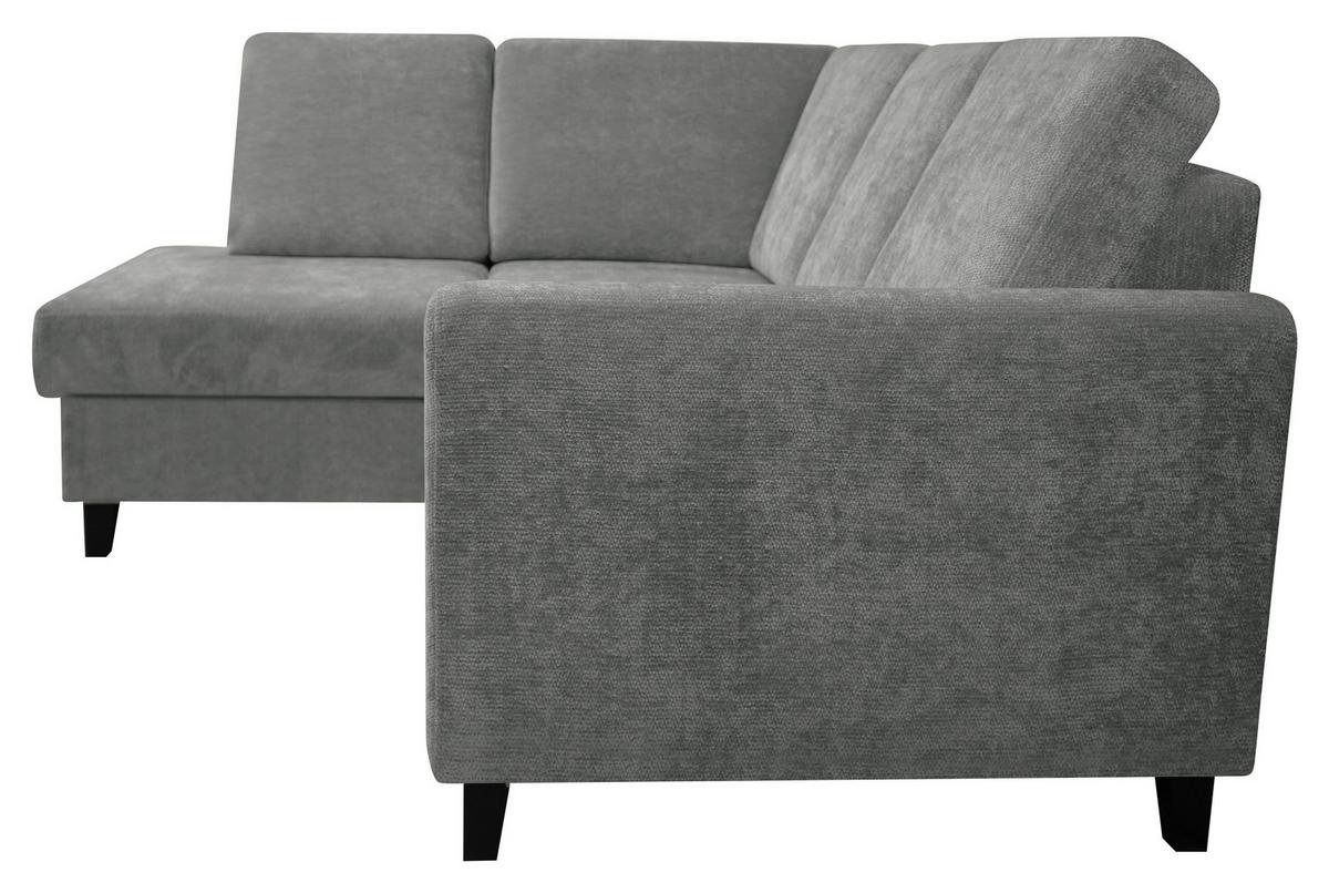 Rohová sedačka ALTON, ľavá, sivá ženilka - sivá, Konventionell, drevo/textil (166/211cm)