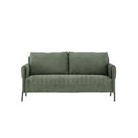 2-sitzer-sofa Indigo Schwarz, Grün B: 165cm - Schwarz/Grün, MODERN, Textil/Metall (165/85/77cm) - Livetastic
