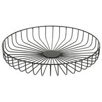 Dekorační miska Petra, Ø: 34cm - černá, Basics, kov (34/6cm) - Modern Living