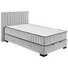Boxbett Nagol C - Hellgrau/Schwarz, MODERN, Holzwerkstoff/Textil (120/200cm) - MID.YOU