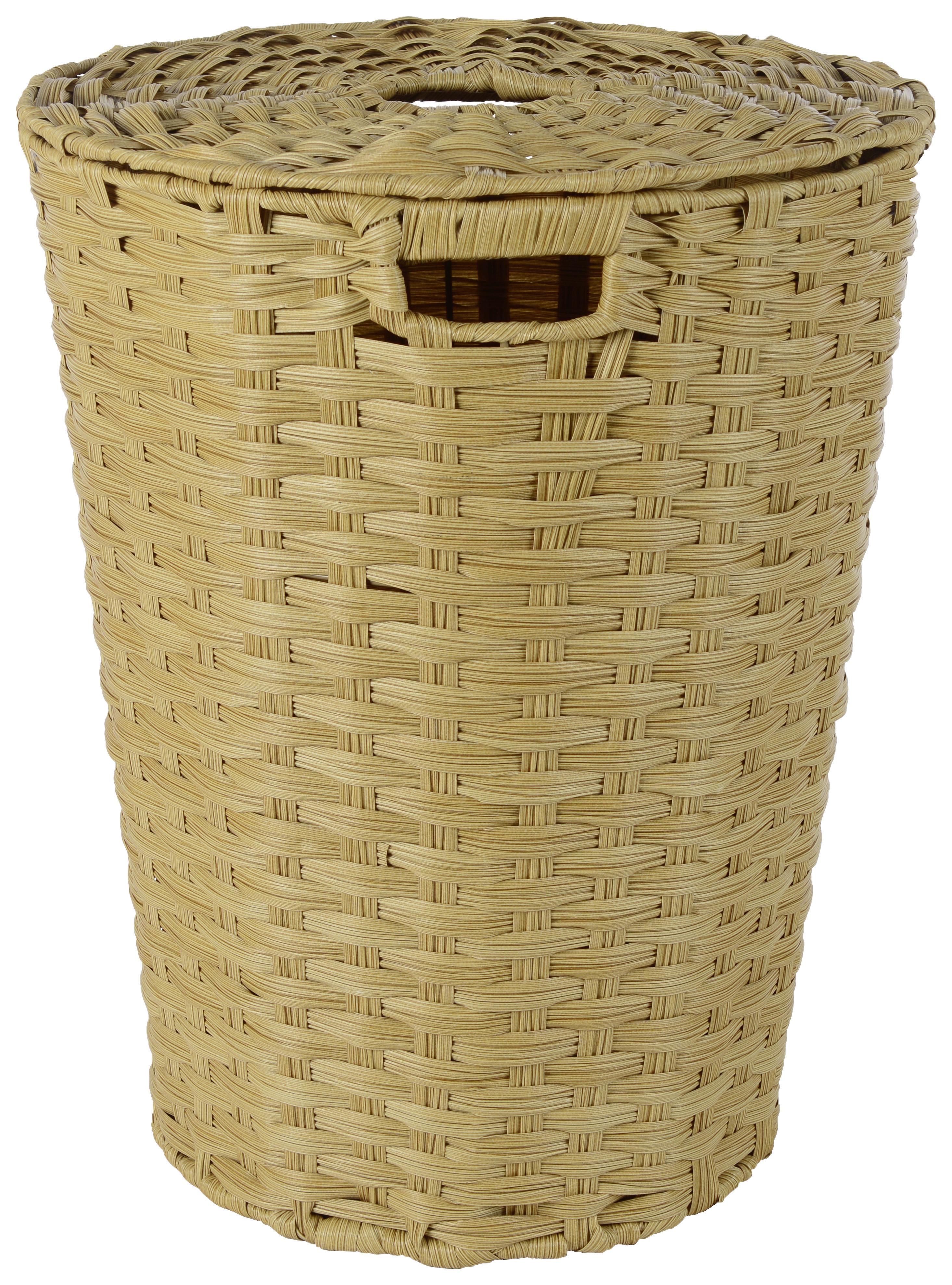 KOŠ NA PRÁDLO KUBA - pískové barvy, kov/plast (40/50cm) - Mömax