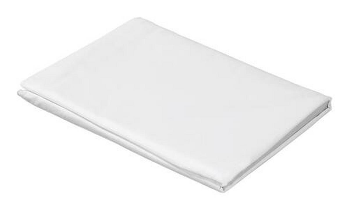 Spannleintuch Jena Weiß 150x250 Cm 100 % Baumwolle - Weiß, KONVENTIONELL, Textil (150/250cm) - Ondega