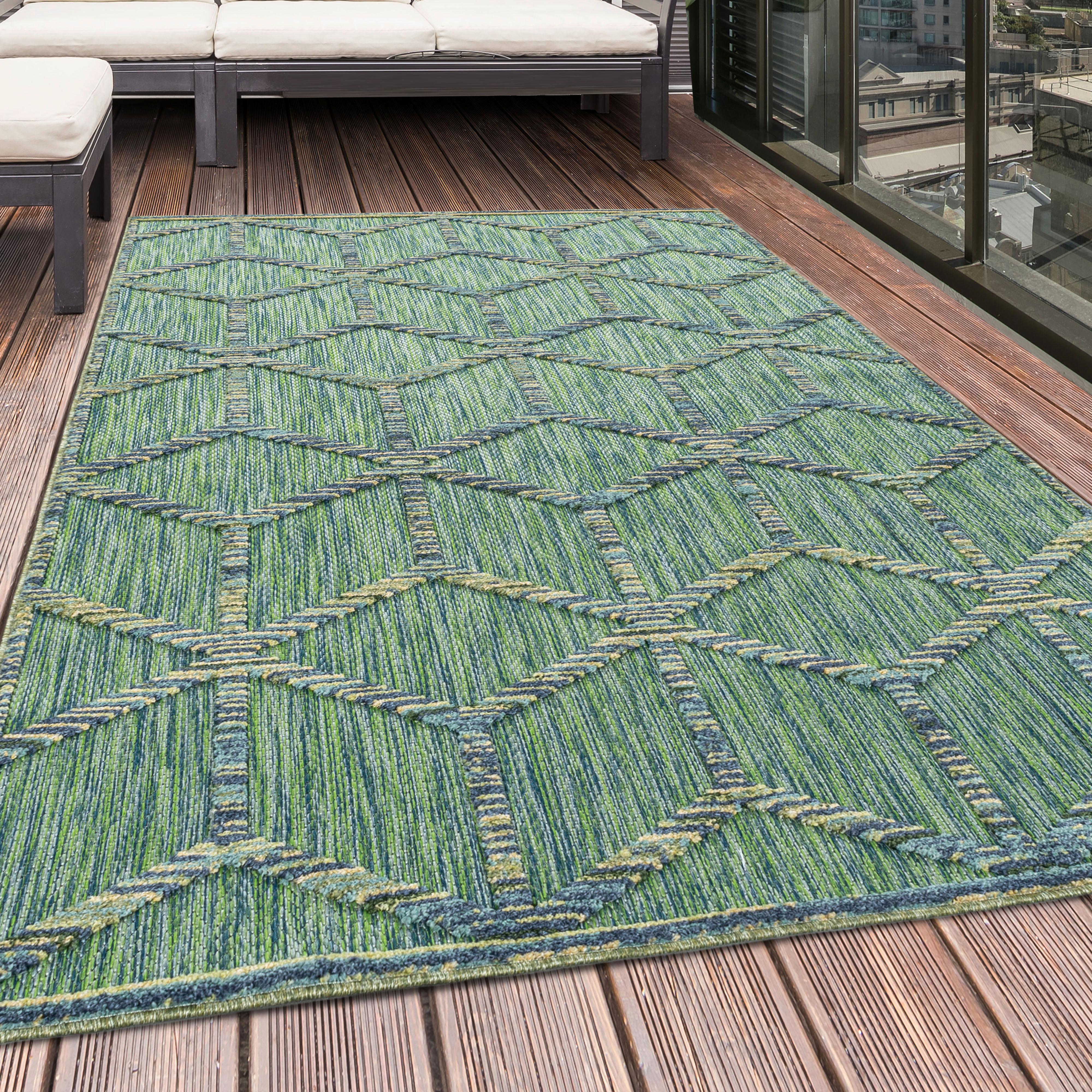 Läufer Bahama - Grün, Design, Textil (80/250cm) - Novel