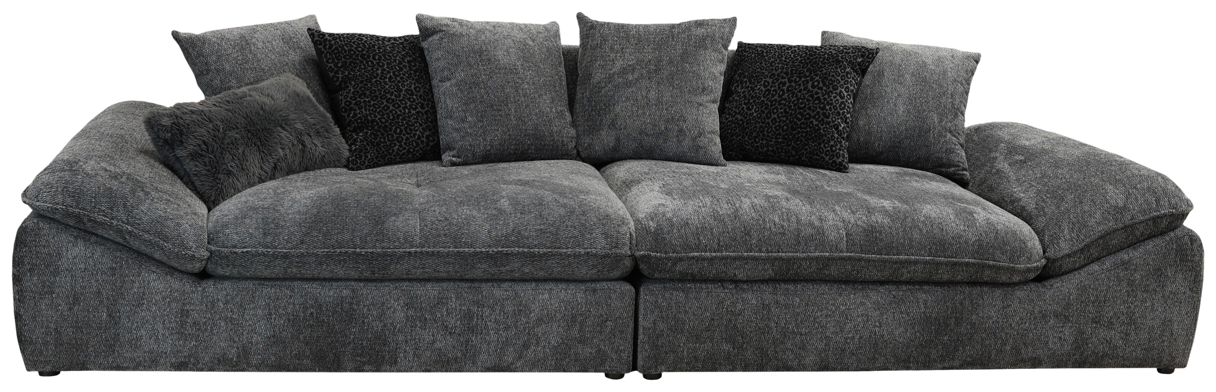 Big Sofa Diun Chenille Anthrazit B: 310 Cm