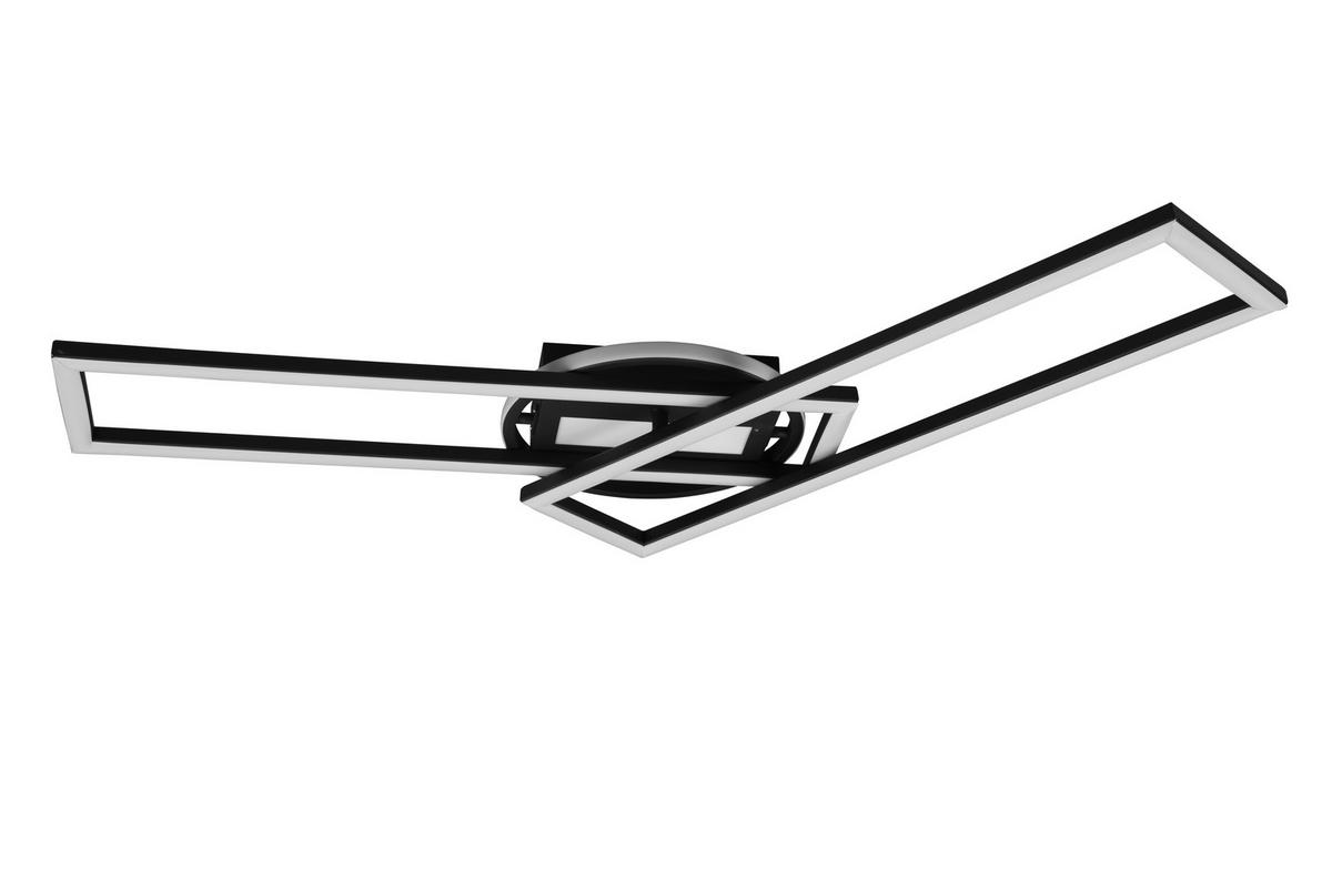 Led-deckenleuchte R67183132 Twister - Schwarz, Basics, Metall (90,5/24,5/8,5cm)