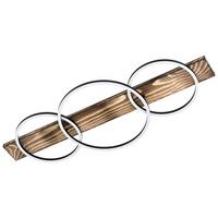 LED-Deckenleuchte 99413* Boyal - Schwarz/Braun, Natur, Holz/Kunststoff (101/40/9,5cm) - Eglo