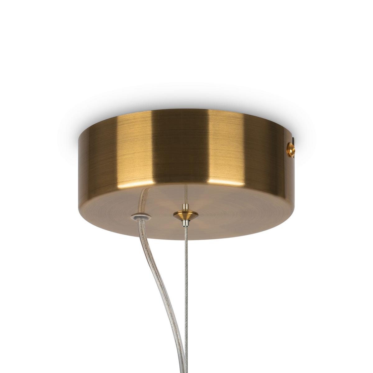 Pendelleuchte Collar - Transparent/Goldfarben, Trend, Glas/Kunststoff (14.7/37.4cm) - MAYTONI