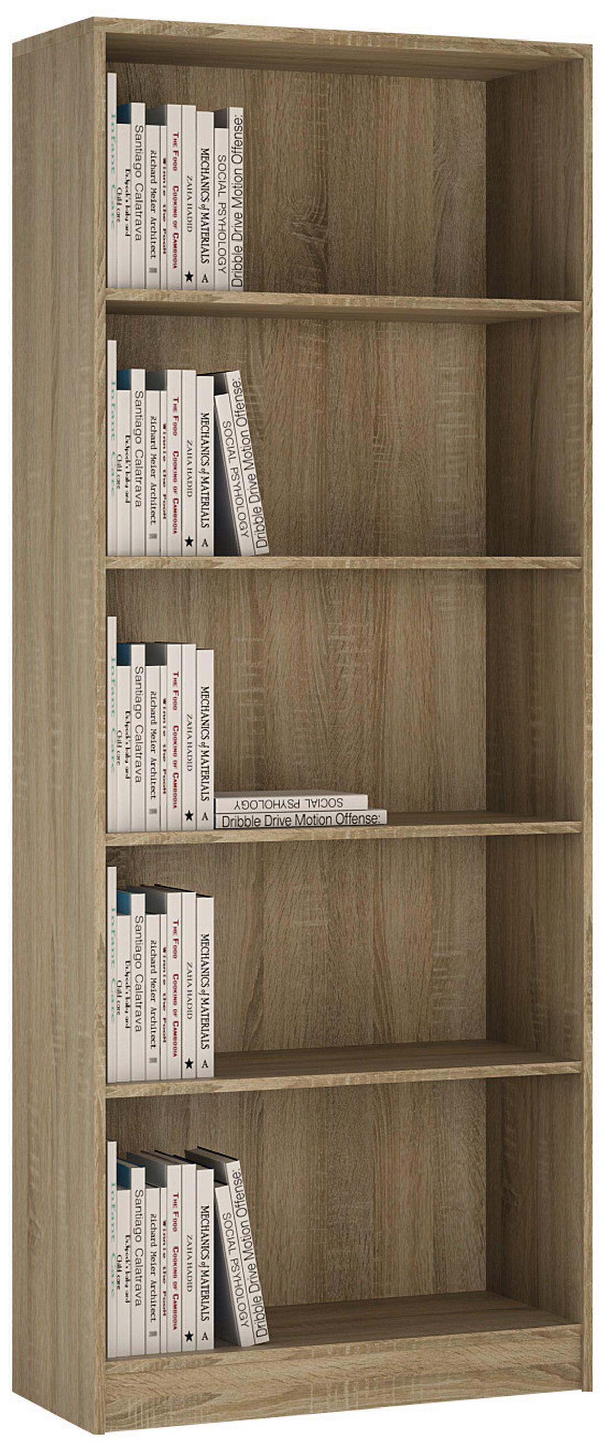 Regal 4-You B 74 cm, Eiche Dekor - Sonoma Eiche, MODERN, Holz (74/189,5/35,2cm)