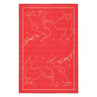 Kinderteppich Gr-905r - Rot, Trend, Textil (80/150cm)