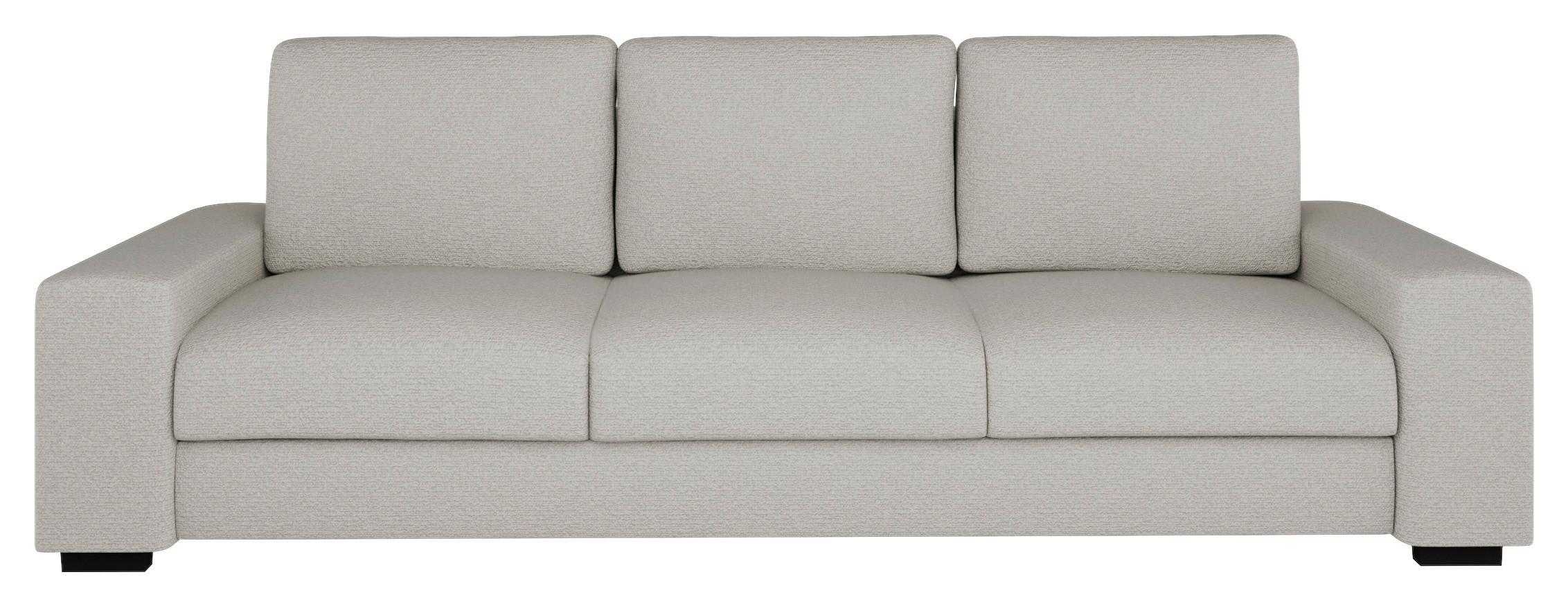 Schlafsofa Roland, Beige B: 239 Cm - Beige/Schwarz, Design, Textil (239/91/92cm) - MID.YOU