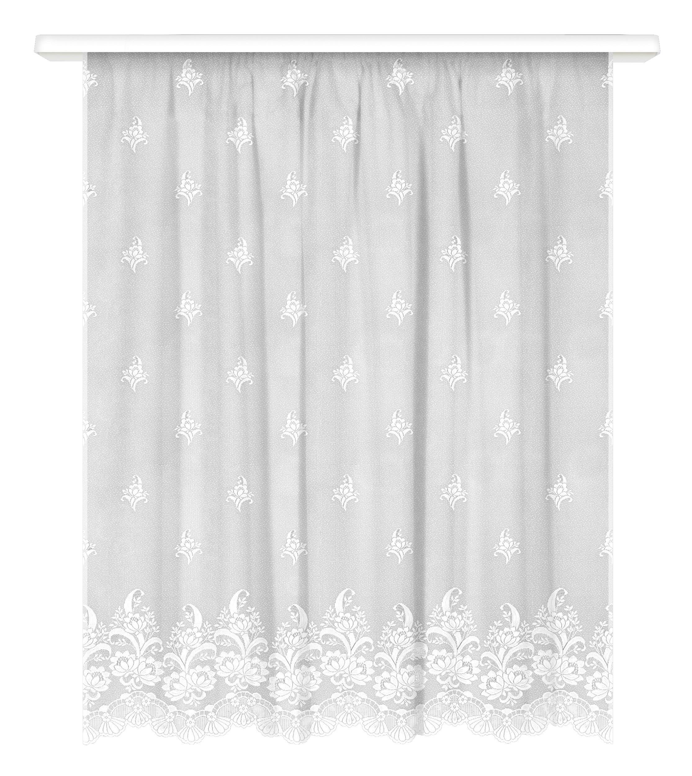 Store Halbtransparent Andrea 300x145 cm - Weiß, KONVENTIONELL, Textil (300/145cm) - Ondega