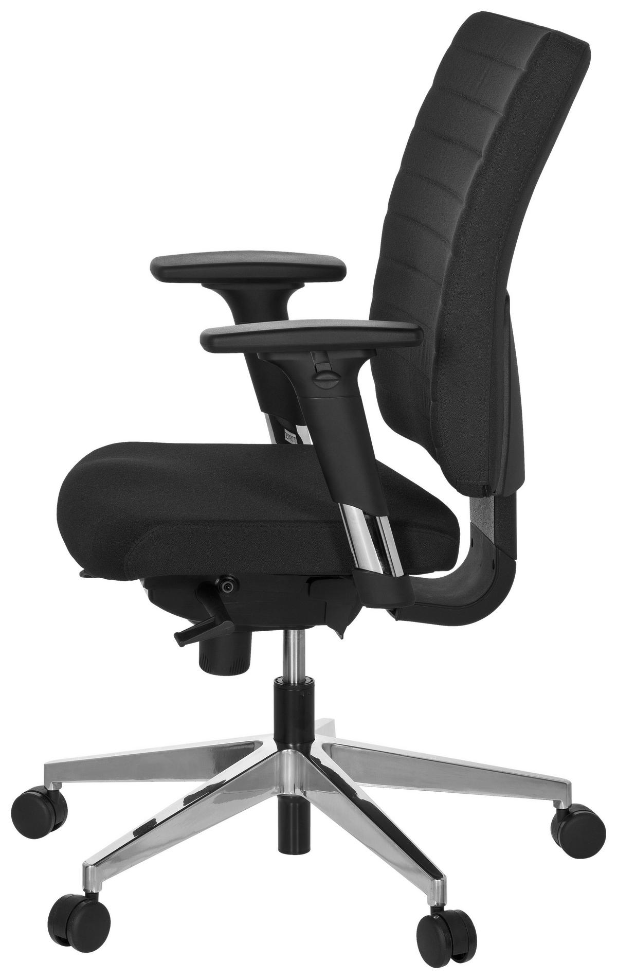 Drehstuhl Pro-Tec 350 Schwarz - Chromfarben/Schwarz, MODERN, Kunststoff/Textil (57/123/45cm) - MID.YOU