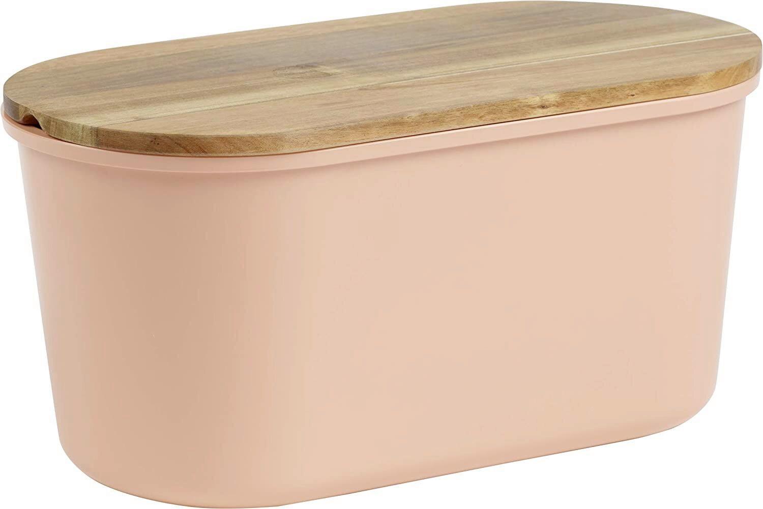 Chlebník na pečivo EW-BK-0175 - korály/barvy akácie, Basics, dřevo/plast (37/21,5/17,20cm) - Echtwerk