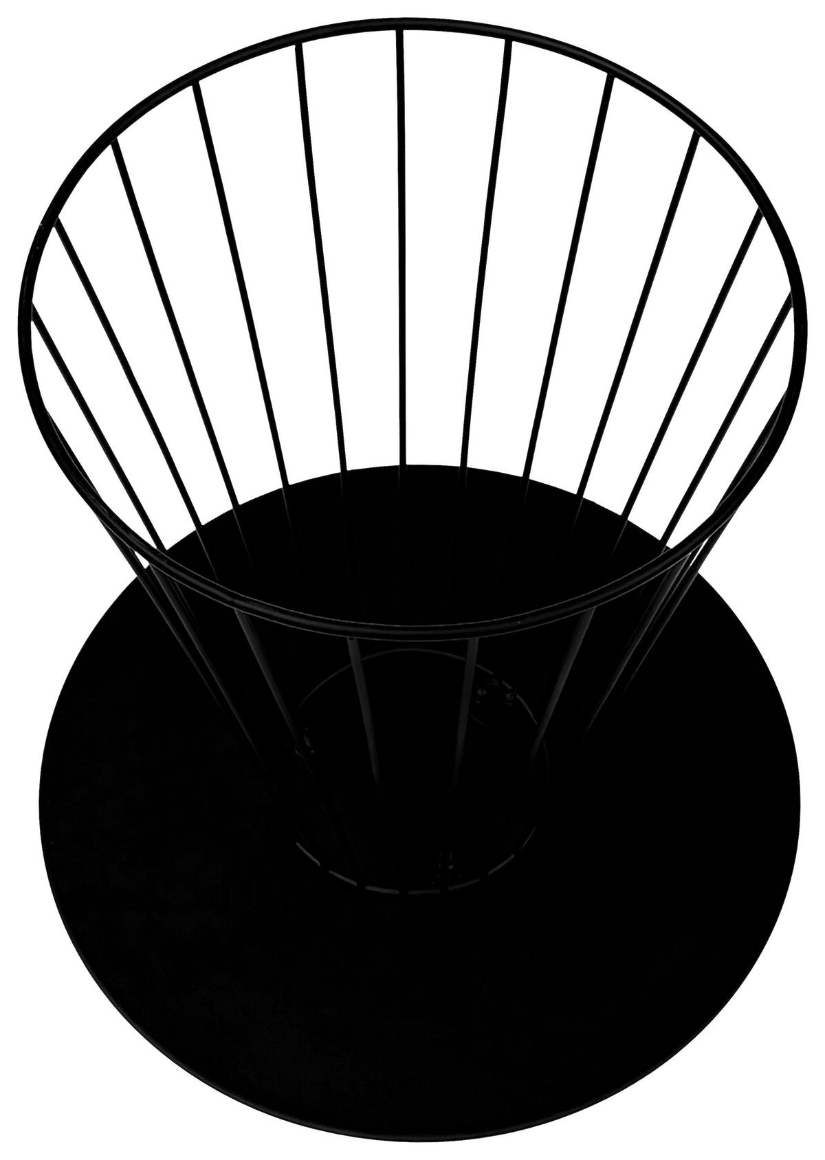 Beistelltisch Neapl Schwarz B: 40 Cm - Schwarz, Trend, Metall (40/40cm)