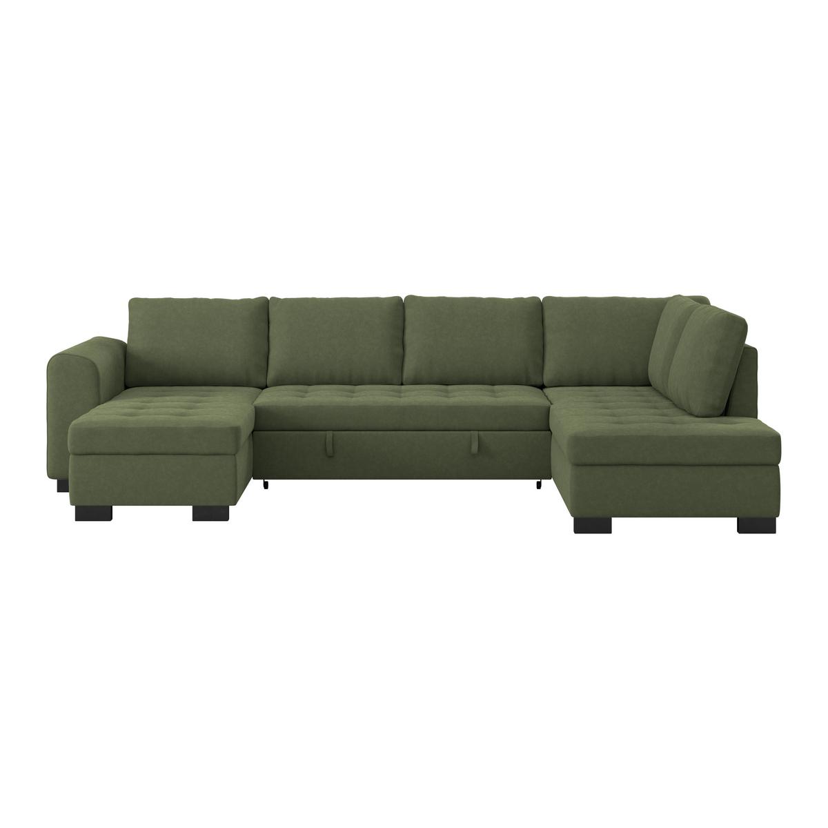 SEDACIA SÚPRAVA MALTE -BASED- - čierna/sivá, Modern, textil/plast (155/305/178cm) - Based