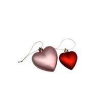 Vianočná ozdoba 2ks set - pink/červená, Konventionell, plast - Mömax