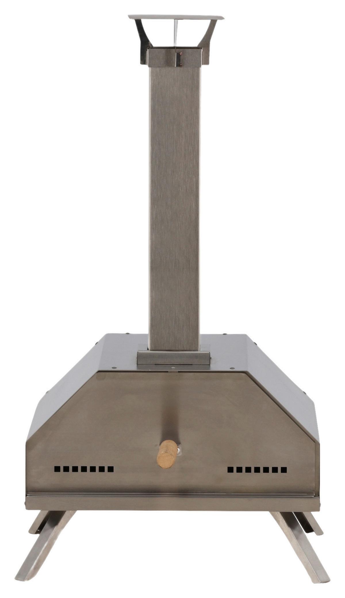 Pizzaofen Hamnå - Silberfarben, KONVENTIONELL, Metall (76,4/68,1/40cm) - Gardenson