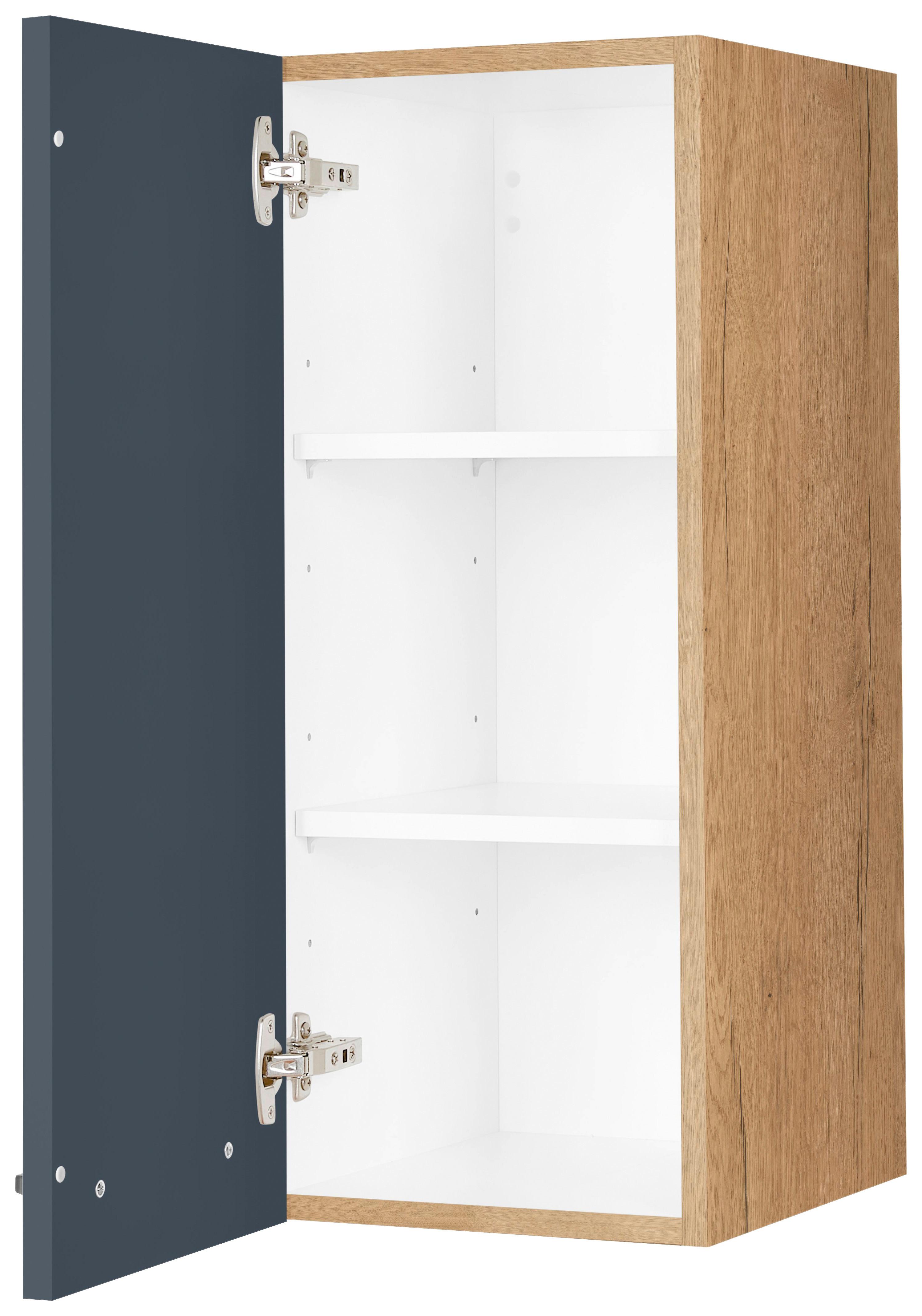 Küchenoberschrank Easytouch - Blau/Eichefarben, MODERN, Holzwerkstoff (30/72/35cm) - Nobilia